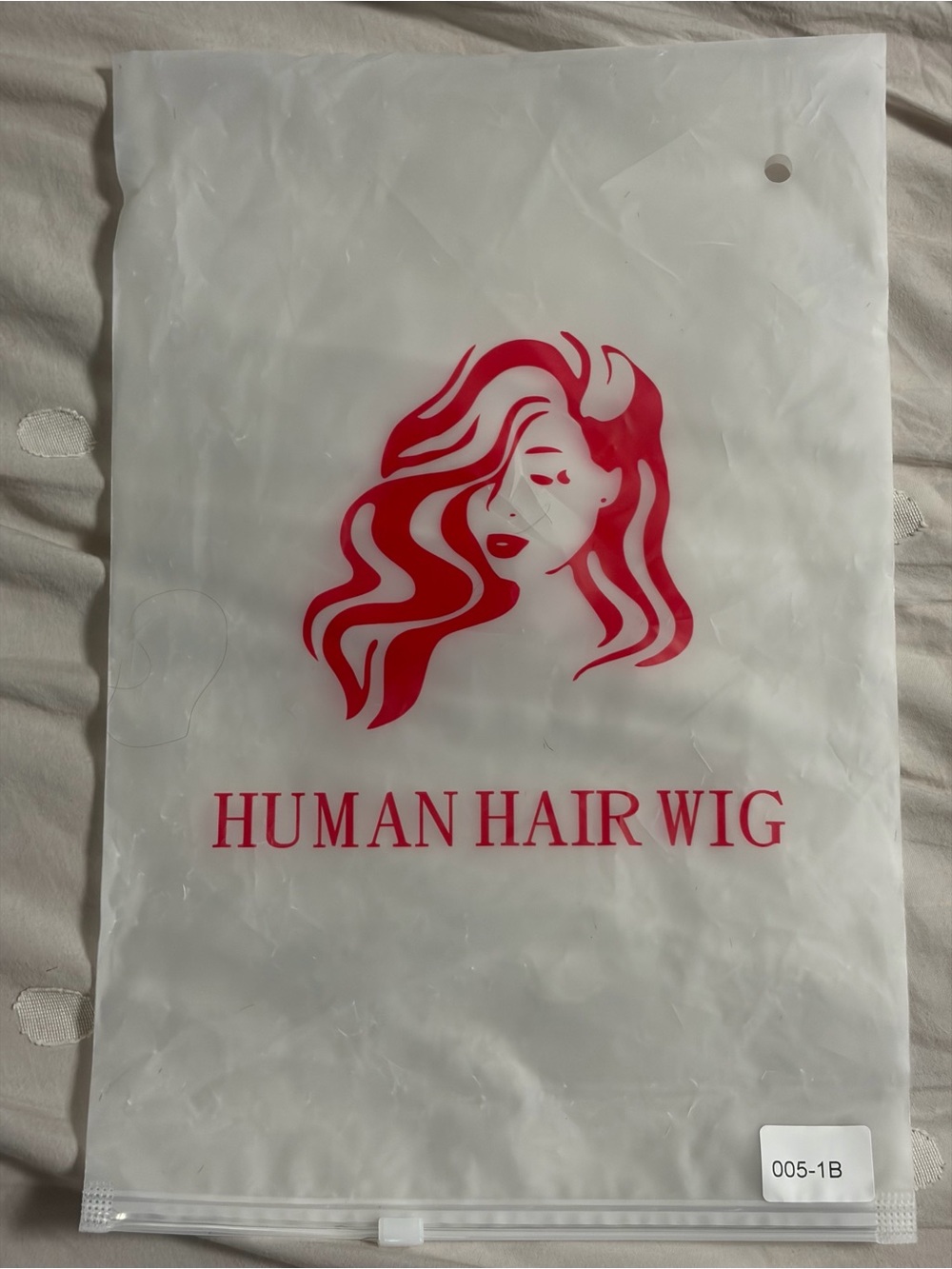 Human Hair Wig - Red Logo Packaging